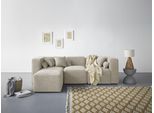 3-Sitzer HOME AFFAIRE "Sundstrup L-Form", grau (taupe), B:256cm H:76,5cm T:93cm, 100% Polyester, Sofas, 3-Sitzer, Modulserie, individuelle Zusammenstellung