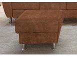 Hocker SIT & MORE "Salsa", braun (cognac), B:61cm H:45cm T:61cm, Struktur (100% Polypropylen);Bedruckte Microfaser (100% Polyester);Luxus-Microfaser ALTARA NUBUCK (100% Polyester), Hocker, Hocker