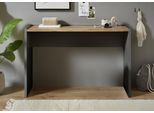 Konsole HOME AFFAIRE "CiTY/GiRON, Konsolentisch, Schminktisch, Schreibtisch, Beistelltisch", schwarz (anthrazit, wotan eiche dekor), B:120cm H:78cm T:40cm, Sideboards, Konsole, in zwei Farben erhältlich, abgesenkte Tischplatte
