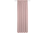 Vorhang ADAM "Uni Collection" Gr. 5, rosa, B:142cm H:255cm, Jacquard, Baumwolle, Gardinen, Vorhang, aus 100% Bio-Baumwolle