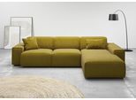 Ecksofa HOME AFFAIRE "Glimminge auch in Breitcord, Feincord, Bouclé + Easy care-Bezug", grün (pistazie), B:294cm H:71cm T:191cm, 95% Polyester, 5% Nylon, Sofas, Ecksofa, L-Form, Breite 294, Zierkissen
