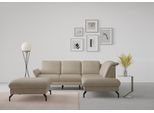 Ecksofa SIT & MORE "Fashion L-Form", beige, B:250cm H:84cm T:207cm, Sofas, Ecksofa, wahlweise mit Kopfteilverstellung und Vorziehsitz, motorisch