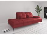 Recamiere SIT & MORE "Amica, inkl. Sitztiefenverstellung und Armteilverstellung", rot (feuerrot), B:231cm H:90cm T:122cm, Sofas, Recamiere, wahlweise mit Kopfteilverstellung und Stauraum