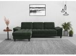 Ecksofa SIT & MORE "Westham L-Form", grün (jungle), B:275cm H:88cm T:172cm, 90% Polyester 10% Polyamid, Sofas, Ecksofa, Recamiere, mit oder ohne Bettfunktion, Bettkasten, Füße wengefarben