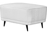 Polsterhocker HOME AFFAIRE "Ashly", beige (creme), B:77cm H:46cm T:60cm, 93% Polyester, 6% Acryl, 1% Baumwolle, Hocker, Polsterhocker, in 3 Bezugsvarianten, Bouclé, Samtoptik und Struktur weich.