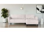 Ecksofa HOME AFFAIRE "Glandine", beige (hellbeige), B:233cm H:82cm T:177cm, 100% Polyester, Sofas, Ecksofa, L-Form