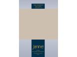 Spannbettlaken JANINE "TOPPER 5001", grau (naturell), 1 Stk., Jersey-Elasthan, 180x200 180x210 180x220 190x200 200x200 200x210 200x220 10cm, Jersey-Elasthan, Obermaterial: 95% Baumwolle, 5% Elasthan, Bettlaken, Spannbettlaken, mit Rundumgummizug
