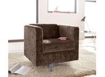 Sessel HOME AFFAIRE "Bob Drehsessel, Clubsessel und Cocktailsessel - alles passt", braun, B:72cm H:71cm T:75cm, Feinstruktur weich (92% Polyester, 8% Nylon);Struktur fein ( 100% Polyester);Struktur (30% Polyester, 70% Polyacryl);Struktur grob (40% Polyester, 60% Polyacryl), Sessel, Sessel, drehbar mit Sternfuß
