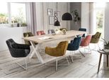 Esstisch HOME AFFAIRE "Tristan", weiß (weiß wash, weiß), B:240cm H:77cm T:100cm, Tische, Esstisch, massive Balkeneiche geölt mit Baumkante