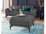 Hocker W.SCHILLIG "montanaa", grau (anthrazit z69), B:71cm H:42cm T:71cm, Hocker, Hocker, mit Metallfüßen in Schwarz pulverbeschichtet, Breite 71 cm