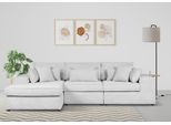 Ecksofa OTTO HOME "Enid L-Form", beige (creme), B:360cm H:75cm, 100% Polyester, Sofas, Ecksofa, 3 Teile, bestehend aus Modulen, in vielen Bezügen, auch in Breitcord