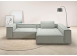 Ecksofa HOME AFFAIRE "Watertown, moderne XXL L-Form, 306 cm breit", silber, B:306cm H:68cm T:191cm, 100% Polyester, Sofas, Ecksofa, Komfortabel mit tiefer Sitzfläche – ideal für große Wohnräume