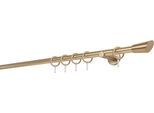 Gardinenstange MYDECO "20mm Rag Wandträger 6,5 cm", grau (messingfarben), L:190cm, Gardinenstangen, Gardinenstange