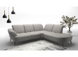 Ecksofa SIT & MORE "Dance, L-Form, inkl. Sitztiefenverstellung", grau (hellgrau), B:302cm H:91cm T:270cm, 95%Polyester 5%Polyamid, Sofas, Ecksofa, inkl. Click&Seat, optional mit Kopfteilverstellung