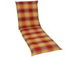 Liegenauflage GO-DE, orange (terracotta), B:190cm H:7cm T:60cm, Obermaterial: 50% Baumwolle, 50% Polyester, Polsterauflagen, Liegenauflage