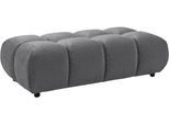 Polsterhocker HOME AFFAIRE "Cozy Bubble, mit eleganter Steppung, weich gepolstert, 143x73 cm", grau, B:143cm H:41cm T:73cm, 100% Polyester, Hocker, Polsterhocker, passend zum Sofa und dem drehbaren Sessel der Graceland-Serie