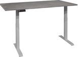 Schreibtisch MÄUSBACHER "Big System Office", silber (silber, graphit, silber, graphit), B:160cm, Tische, Schreibtisch, Breite 160 cm, elektrisch höhenverstellbar