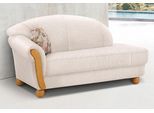 Ottomane HOME AFFAIRE "Milano, bequemes solitär Sofa im Landhaus-Stil, B/T/H 181/79/83cm", beige (sand), B:181cm H:83cm T:79cm, Chenille (70% Polyacryl, 30% Polyester);Chenille (70% Polyacryl, 30% Polyester) auf Korpus und Zierkissen, Sitz und Rücken im Blumenmuster »Paradise« (100% Polyester), Sofas, Ottomane