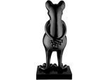 Tierfigur CASABLANCA BY GILDE "Skulptur Frosch schwarz", schwarz, B:32cm H:68cm T:30cm, Kunstharz, Dekofiguren, Tierfigur