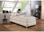 Boxspringbett HOME AFFAIRE "Salo", beige, B:96cm L:206cm, Komplettbetten, Boxspringbett, Ohne Kopfteil, inkl. Topper, auch in Überlänge 220 cm