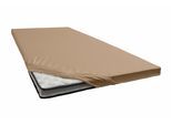 1100000002199 JANINE "TOPPER 5001", braun, 1 Stk., Jersey-Elasthan, 140x200 140x210 140x220 150x200 150x210 150x220 160x200 160x210 160x220 10cm, Jersey-Elasthan, Obermaterial: 95% Baumwolle, 5% Elasthan, Bettlaken, 1100000002199, mit Rundumgummizug