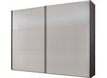 Schwebetürenschrank WIEMANN "Korfu", grau, B:296,3cm H:217cm T:67cm, Schränke, Schwebetürenschrank, hochwertige Beschläge