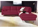 Ecksofa SIT & MORE "Belfort L-Form", rot (bordeaux), B:243cm H:88cm T:218cm, Flachgewebe (100% Polyester);Luxus-Microfaser ALTARA NUBUCK (100% Polyester);Luxus-Microfaser (90% Polyester, 10% Polyamid), Sofas, Ecksofa, wahlweise mit Vorziehsitz und Bettkasten