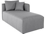 Ottomane OTTO HOME "Nöre", grau (hellgrau), B:90cm H:86cm T:172cm, Samtoptik (100% Polyester);Struktur (100% Polypropylen);Webstoff (100% Polyester);Struktur fein (100% Polyester);Luxus-Microfaser Lederoptik (100% Polyester);Baumwoll-/Leinenmix (60% Baumwolle/40% Leinen), Sofas, Ottomane, Modul - zum Zusammenstellen; in vielen Bezugsqualitäten und Farben