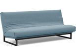 Schlafsofa INNOVATION LIVING ™ "Fraction Dauerschlaffunktion, schlicht und elegant, Industriedesign", blau (light blau), B:200cm H:82cm T:95cm, 100% Polyester, Sofas, Schlafsofa, bequem, Rückenlehne 3-fach verstellbar