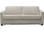 Schlafsofa HOME AFFAIRE "Vionelle, 3-Sitzer mit Kaltschaummatratze nach Wahl, Breite 206 cm", stone, B:206cm H:81cm T:98cm, 88% Polyester, 12% Polyacryl, Sofas, Schlafsofa, Dauerschläfer mit wahlweise Standard- oder Premium-Matratze