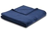 Wohndecke BIEDERLACK "King Fleece", blau (marine), B:150cm L:200cm, Polyester, Wohndecken, Wohndecke, leicht, Kuscheldecke
