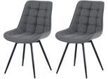 Esszimmerstuhl OTTO HOME "Catania", anthrazit, schwarz, anthrazit, B:52cm H:88,5cm T:60cm, Metall, Polyester, Stühle, Esszimmerstuhl, bequemer Stuhl, 360 Grad drehbar in verschiedenen Stoffen und Farben.