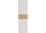 Garderobenschrank FMD "Belm", weiß, B:54,5cm H:199,1cm T:41,7cm, Holzwerkstoff, Schränke, Garderobenschrank, Breite 54,5 cm