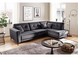 Polsterecke OTTO HOME "Barcelona L-Form", grau, B:273cm H:86cm T:165cm, Sofas, Polsterecke, mit Metallfuss, frei im Raum stellbar