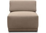 Sofaelement DOMO COLLECTION "800007", braun (coffee), B:78cm H:77cm T:100cm, 95% Polyester, 5%Polyamid, Polsterelemente, Sofaelement, Rückenkissen aufstellbar, unendlich erweiterbar
