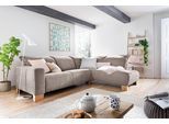 Ecksofa HOME AFFAIRE "Hörnum bequemes Wohlfühlsofa, Federkern, Breite 281cm, L-Form", grau (taupe), B:281cm H:85cm T:220cm, Korpus/Basismaterial: 85% Polyester, 15% Viskose. Sitzfläche: 85% Polyester, 15% Viskose, Sofas, Ecksofa, wahlweise mit motorischer Relaxfunktion, mit verstellbarer Kopfstütze