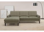 Ecksofa HOME AFFAIRE, grün (oliv), B:244cm H:86cm T:164cm, 100% Polyester, Sofas, Ecksofa, inkl. saugroboterfreundliche Höhe & schmale Armlehnen