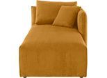 Ottomane OTTO HOME "Nöre", gelb (curry), B:90cm H:86cm T:172cm, 92% Polyester, 8% Polyamid, Sofas, Ottomane, Modul - zum Zusammenstellen; in vielen Bezugsqualitäten und Farben
