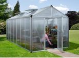 Gewächshaus VITAVIA "Zeus 13800", silber (silberfarben), B:266cm T:547cm, Gewächshäuser, Gewächshaus
