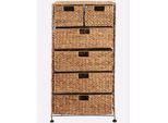 Kommode HEINE HOME, beige (natur), B:53cm H:93cm T:42cm, Metall, Sideboards, Kommode