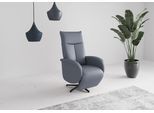 TV-Sessel SIT & MORE "Juma, inkl. Drehfunktion & Kopfteilverstellung", grau (graublau), B:75cm H:110cm T:82cm, Sessel, TV-Sessel, Höhe Armlehne 62 cm, wahlweise mit Aufstehhilfe, 2 Motoren und Akku