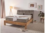 Boxspringbett HOME AFFAIRE "Villads", grün (pino), B:179cm L:231cm, Komplettbetten, Boxspringbett, Liegefläche: 160/200 cm aus Balkeneiche, Inside-Boxspring-Unterbau