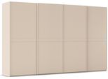 Schwebetürenschrank RAUCH "Kleiderschrank Schrank Garderobe Schlafzimmerschrank SCALE-LINE", beige (champagner), B:360cm H:223cm T:68cm, Holzwerkstoff, Schränke, Schwebetürenschrank, edle Optik mit Bauchbinde in Korpusfarbe Dekorfront MADE IN GERMANY