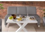 Polsterbank EXXPO - SOFA FASHION "Intenso, Sitzbank, Breite 162 cm, wahlweise in Leder oder Textil", grau, B:162cm H:91cm T:67cm, NaturLeder;Strukturstoff (Zusammensetzung: Polyester 100%);Luxus-Microfaser (Zusammensetzung: Aufgeflockte 100% Polyester Schicht mit Prägung);Cord (Zusammensetzung: Polyester 100%), Sitzbänke, Polsterbank, hohe Bodenfreiheit, frei im Raum stellbar, hoher Sitzkomfort