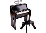 Spielzeug-Musikinstrument HAPE "Leuchttasten-Piano mit Hocker", schwarz, Spielzeug-Musikinstrumente, KinderB:38cm H:50cm T:23cm, Spielzeug-Musikinstrument, B:38cm H:50cm T:23cm
