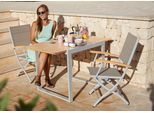 Garten-Essgruppe MERXX "Naxos", grau, Obermaterial: 100% Polyester, Sitzmöbel-Sets, Garten-Essgruppe