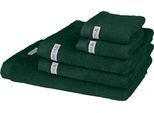 Handtuch Set ROSS "Sinfonie", grün (tanne), 5 Stk., Frottier, Frottier, Obermaterial: 100% Baumwolle, Handtuch-Sets, Handtuch Set, beinhaltet Handtücher, Badetuch und Gästetücher