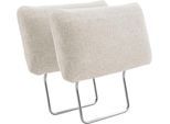 Kopfstütze SIT & MORE "Morris Jubi, B: 50 cm", beige (creme), B:50cm H:25cm T:12cm, 100% Polyester, Polsterauflagen, Kopfstütze, Set: 2 Stück, passend zur Serie
