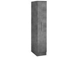 Apothekerschrank WIHO KÜCHEN "Cali", grau (front und korpus: betonfarben), B:30cm H:165cm T:57cm, Schränke, Apothekerschrank, Auszug mit 4 Ablagefächern