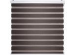 Doppelrollo LIEDECO "Duo-Rollo mit Blende" Gr. 1, braun (espresso), B:100cm H:160cm, Polyester, Rollos, Doppelrollo